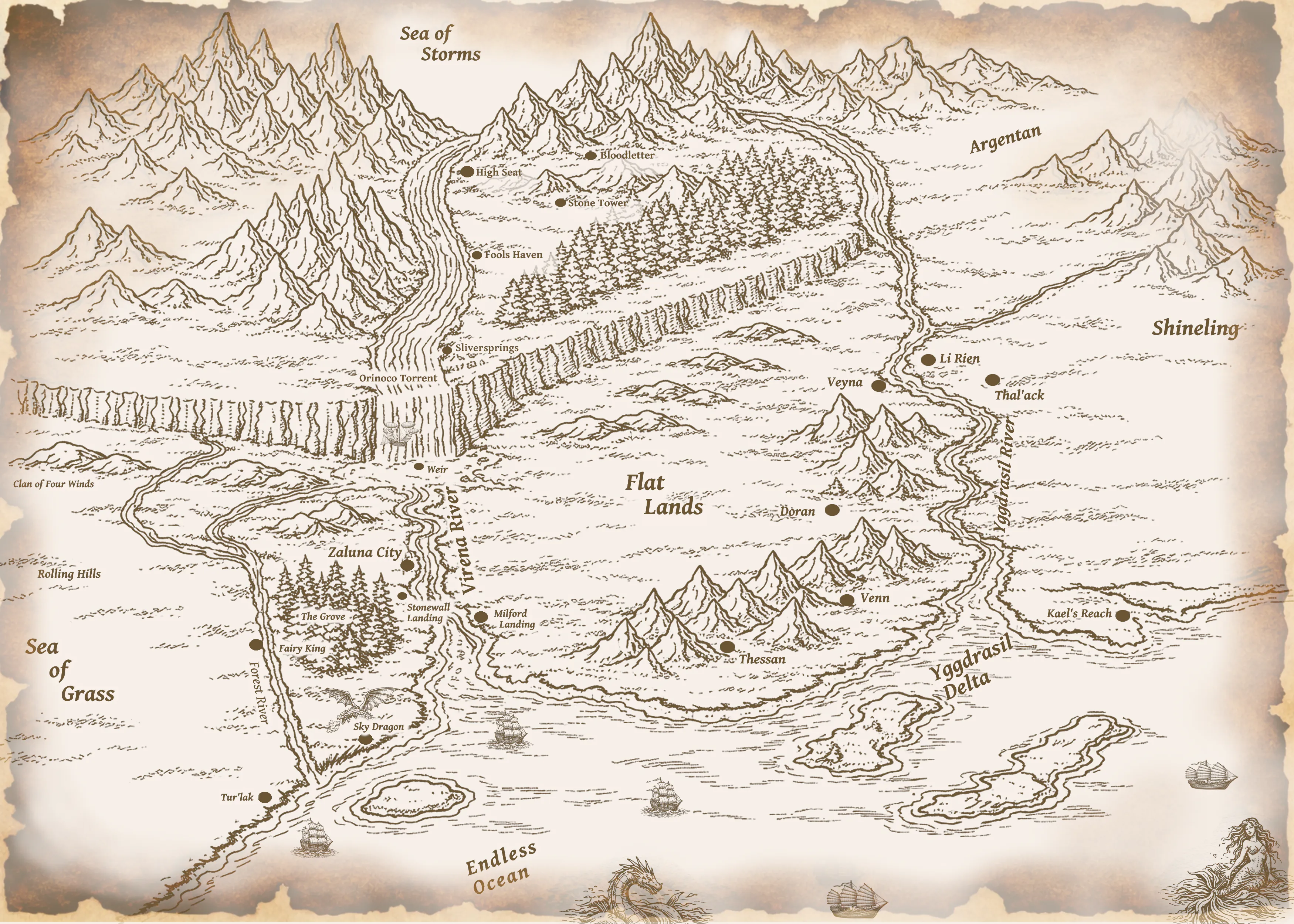 Map of the Lands and Kingdoms